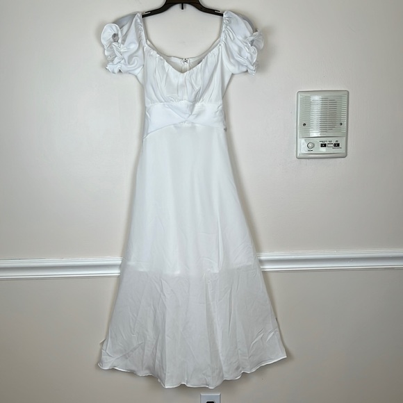 Hello Molly Dresses & Skirts - Hello Molly White Midi Slip Dress, Size XS, Bridal or Wedding events